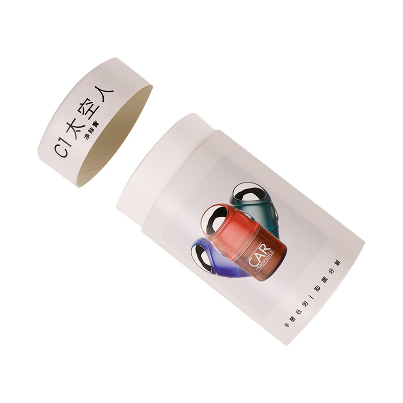 Custom Logo Kraft Colorful Round Cylinder Packaging Cardboard Recycle Gift Box