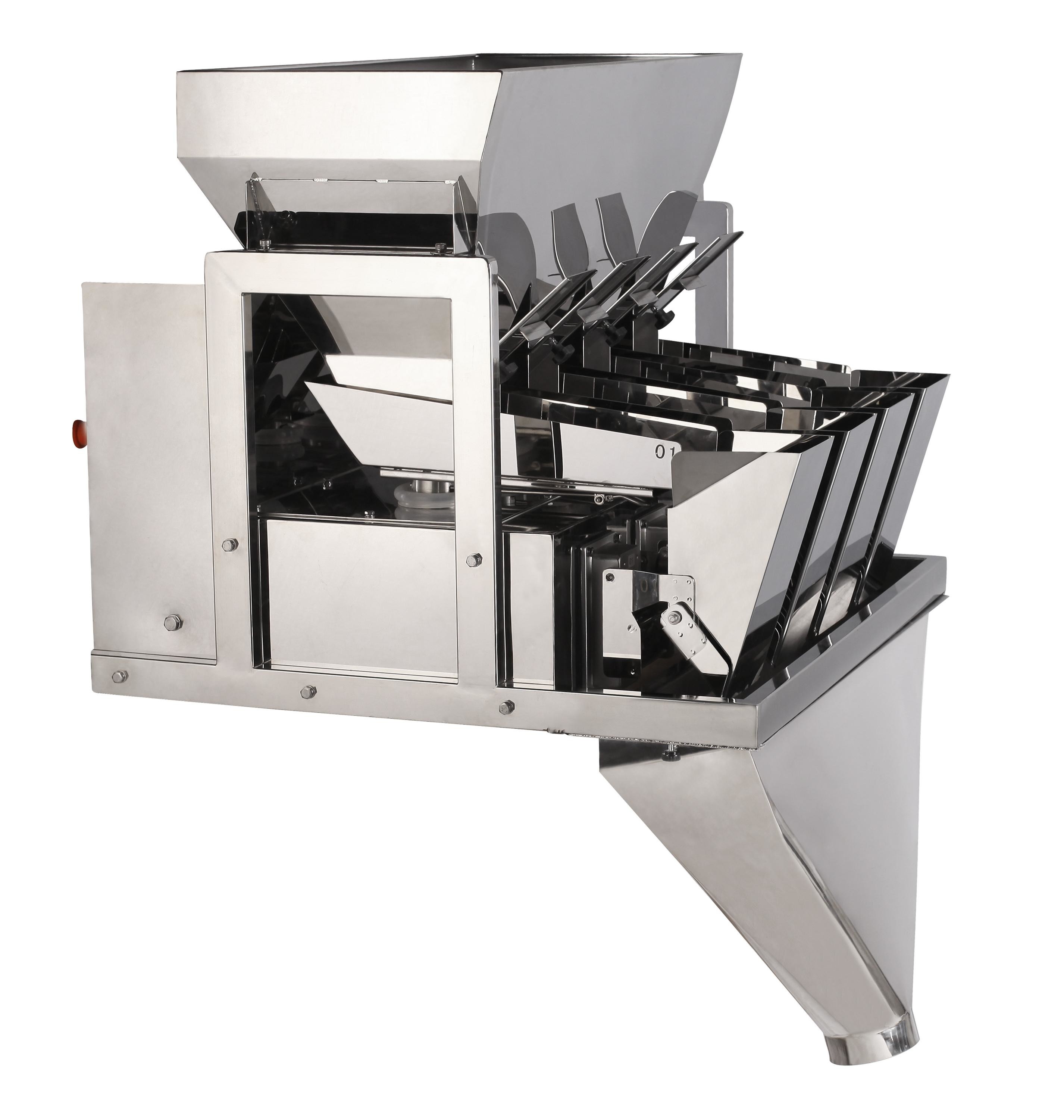 304SS Frame 4 Head Linear Weigher for Sweet Popcorn Packing Machine