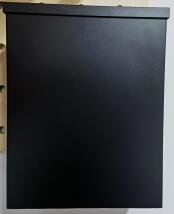 Professional Medium Capacity Heavy Duty Steel Black Wall Mount Mailbox 0.8mm Thick