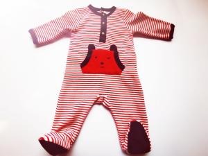 Quality Cotton Cute Rompers For Baby Boy Reactive Print Jersey Pyjama wholesale