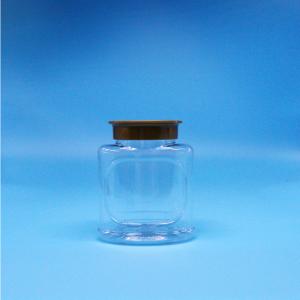 Quality Clear Candy Cookie Empty Airtight Nuts PET Food Grade Plastic Jar Screw Lid For Food wholesale