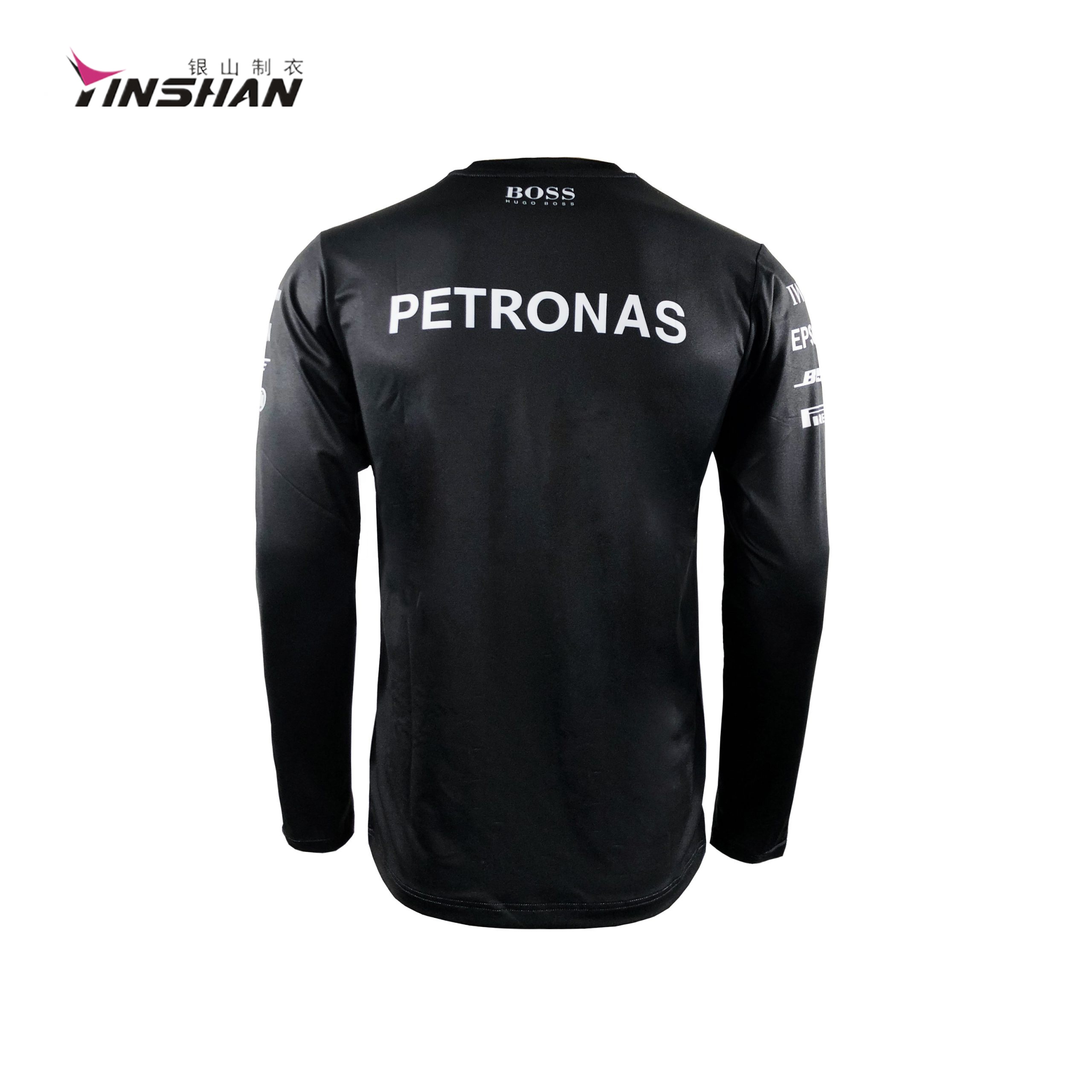 Custom Logo/Color Printed Jersey Men T-Shirt 2024 Design with Breathable Long Sleeves