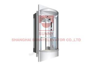 Quality 630kg Machine Room Less Elevator Home Glass Door Elevator Lift wholesale
