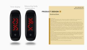Quality Blood Pressure LED Display 45℃ Embr Smart Bracelet wholesale