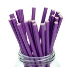 Organic Natural Purple Paper Straws Waterproof Disposable CE Certification