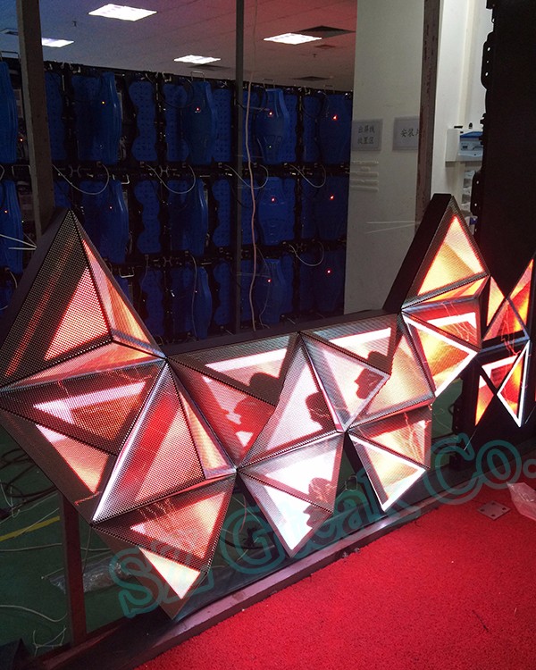 SMD indoor full color video led screen dj booth display for nightclub bar