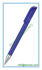 Quality plastic slogan ball pen, slogan gift ball pen in twist action wholesale