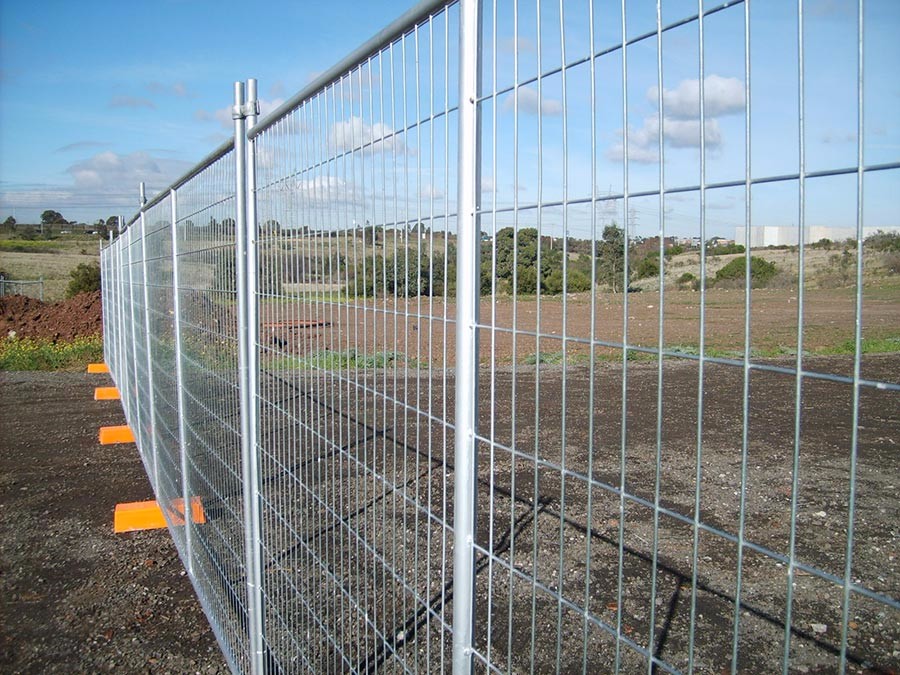 2.1m*2.4m Temp Construction Fence Panels OD32mm*2.0mm With a 4.0mm diameter AS4687-2007 standard