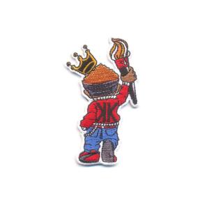 Quality 3.5 Inch Die Cut Embroidered Patches , Logo Badges For Clothing Cotton Material wholesale