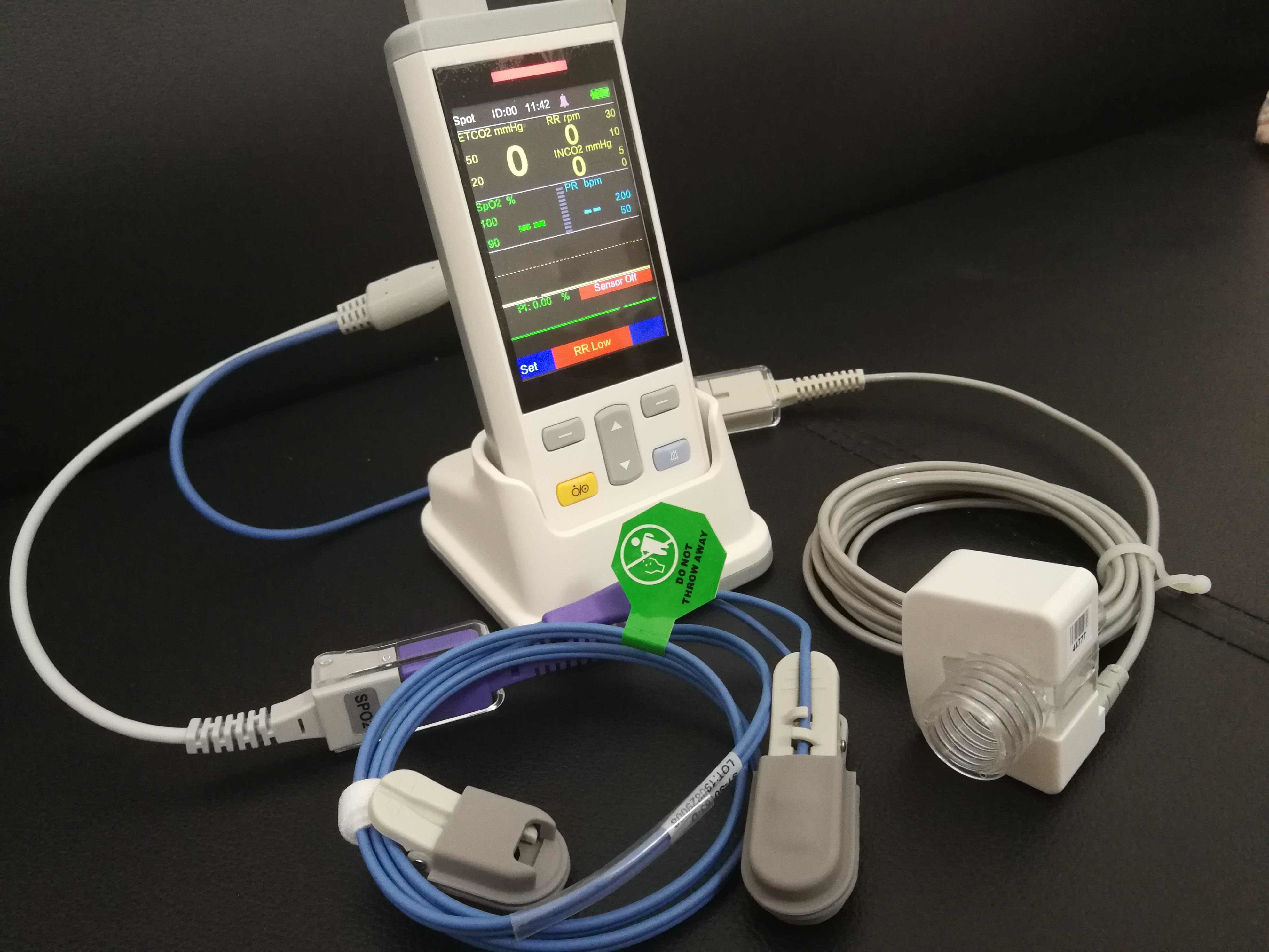 254BPM Portable Veterinary Capnograph Etco2 Monitor