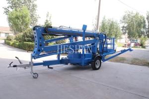 Quality Aerial Work Towable Articulating Boom Lift Hydraulic Trailer Mounted Boom Lift wholesale