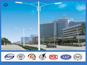 Quality Hot Dip Galvanized Utility Street Lighting pole / Post SS400 Steel Material wholesale