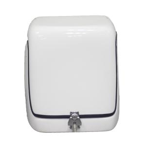 Quality 67L White Color Fiberglass Motorcycle Food Delivery Box Pizza Delivery Box with Locks and Keys wholesale