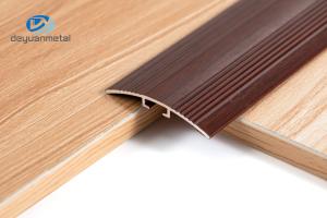 Quality Antislip Aluminium Floor Edge Trim 2mm Thickness 35mm Height Wood Grain wholesale