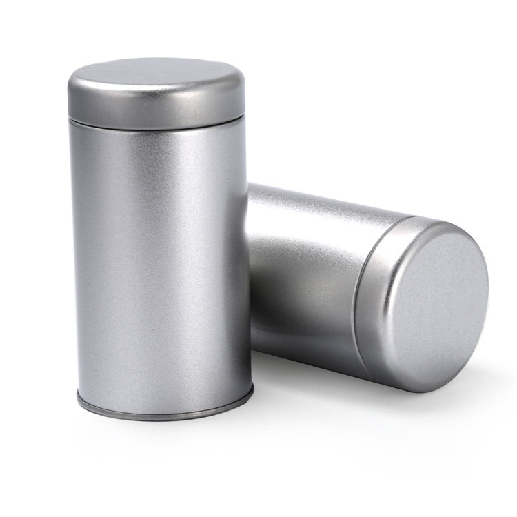 Wholesale Empty Tea Tins Loose Leaf Tea Containers Round Metal Containers with Lids