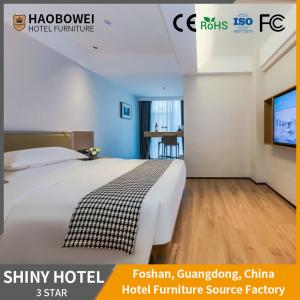 Quality Train/Sea Transportation Three Star Hotel Furniture Set with Ash Wood Frame in Foshan wholesale