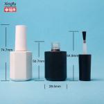 Glass Clear Nail Polish Bottle Empty Gel Polish Bottles REACH