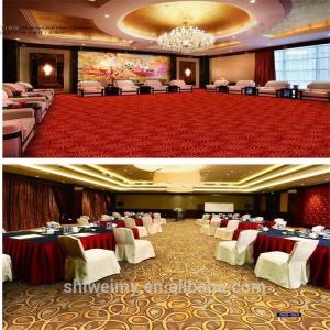 Quality Available design red gold printed nylon carpet for meeting room wholesale