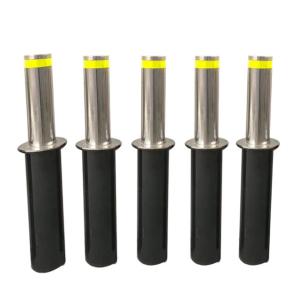 Quality 316 Stainless Steel Automatic Parking Bollard 600mm Height Vehicle Access Control wholesale