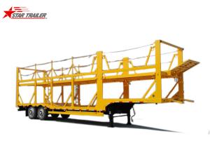 Quality Hydraulic Auto Carrier Trailer , Steel Gooseneck Car Carrier Semi Trailer wholesale