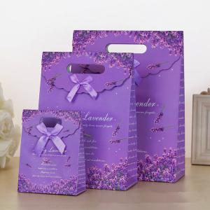 Quality Custom Printed Paper Gift Bags With Velcro Closure wholesale
