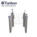 Awesome Waist High Turnstile Fully Automatic 10mm Transparent Acrylic Wings