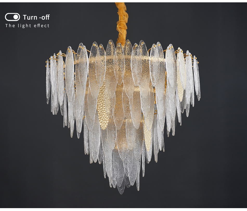 Round Multilayer Crystal Chandelier for Living Room Dining Room kitchen pendant light(WH-CY-237)