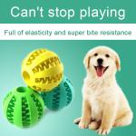 Orange Pet Treat Dispensing Ball Solid Rubber Pet Ball Natural Rubber Dog Chew