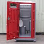 Removable HDPE Construction Site Toilet , Plastic Camping Portable Site Toilet