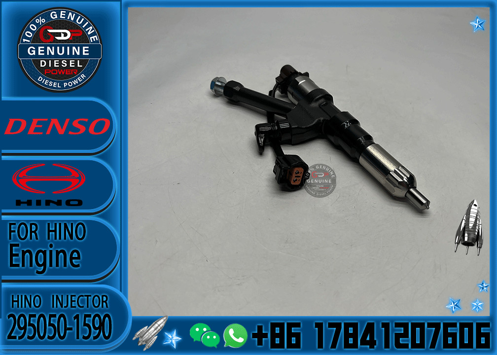 23670-E0590 Common Rail Injector 295050-1590 For Denso Injector Hino P11C For Toyota HILUX 2KD-FTV