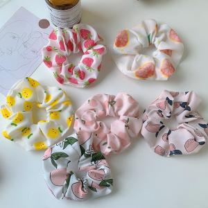 Quality Cloth Stretchy Hair Ties Bobbles Rope Large Intestine Girl Horsetail Head HSTSW0002 wholesale