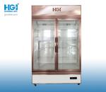 600L 1m Shop Drinks Commercial Cooler Two Door Glass Display Fridge Antibacteria