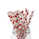 Food Grade Bleached Coloured Paper Straws With Harmless Non Toxic Ink