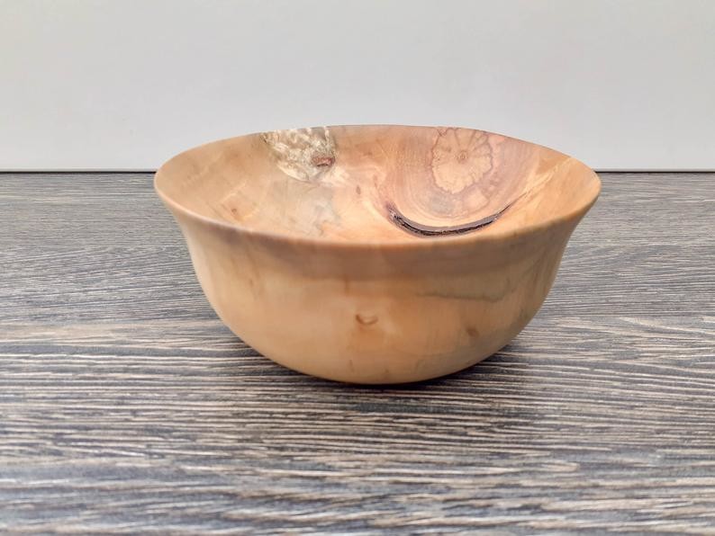 Beech Wood Large Wooden Fruit Bowl