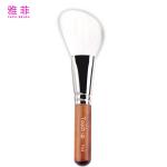 F03 White Real Goat Hair Makeup Brushes Flat Angled Contour Brush Private Label