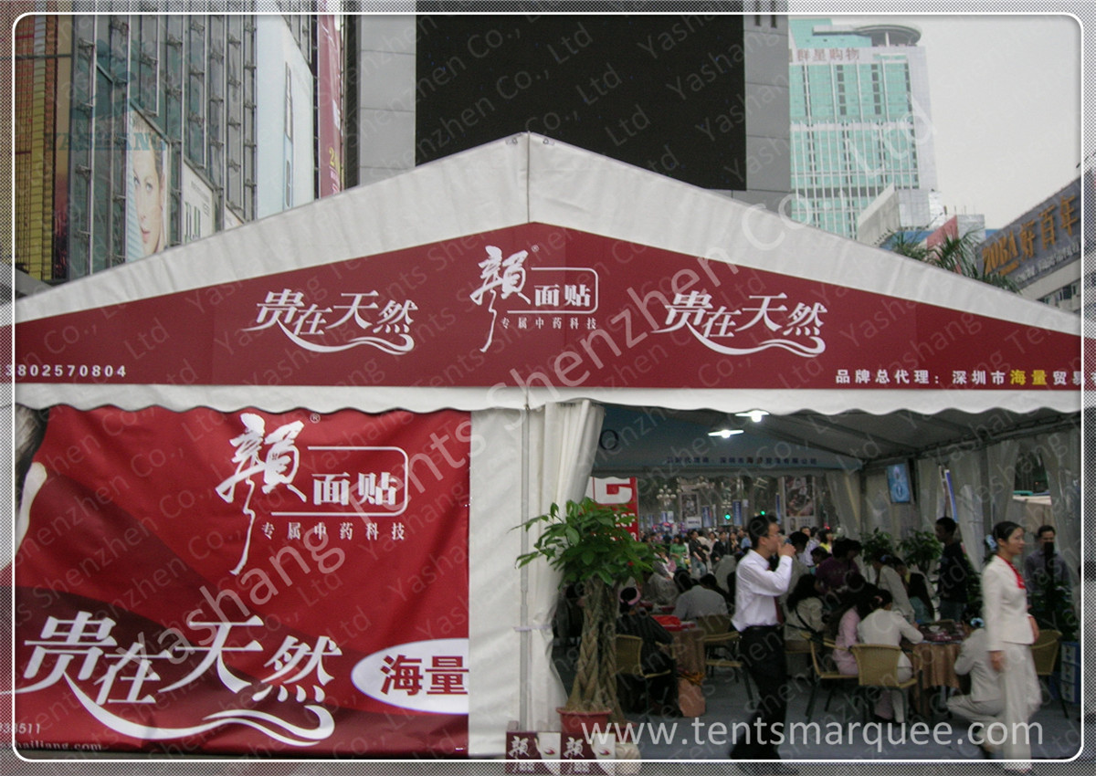 Outside Fabric Tent Structures 80KM / H Wind Load For Promotional Activities
