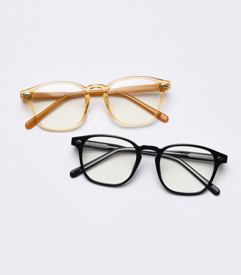 OEM/ODM Simple TR90 Material Glasses Square Computer Anti Blue Light Blocking
