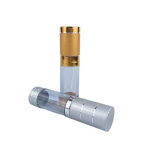 Quality Aluminum Airless Lotion Pump Silver Gold Plastic Cosmetic Vacuum Bottle wholesale