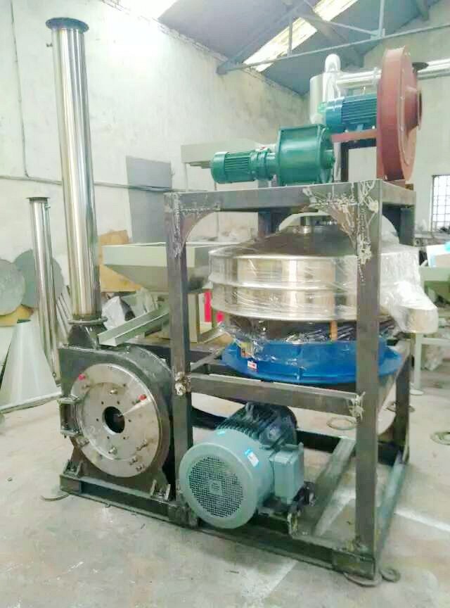 Steel Blade Wood Crusher Machine , Fully Sealed Wood Powder Making Machine