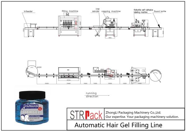 Metal Liquid Bottle Filling Machine / Hair Gel Bottle Filling And Capping
