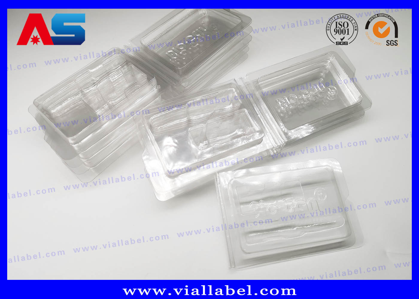Somatropin Hcg 2ml 3ml 10ml Glass Vials Plastic Blister Packaging