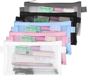 Quality Classycoo Pencil Case 4 Pack Zipper Pencil Pouch, Multifunctional Clear Pen Bag Organizer Stationery Storage Bag wholesale