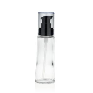 Quality 50ml Liquid Foundation Bottle Screen Printing With Clear Cap wholesale