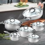 New Arrival Home Kitchenware Cooking Pot Set 201 Stainless Steel Soup Pot Set