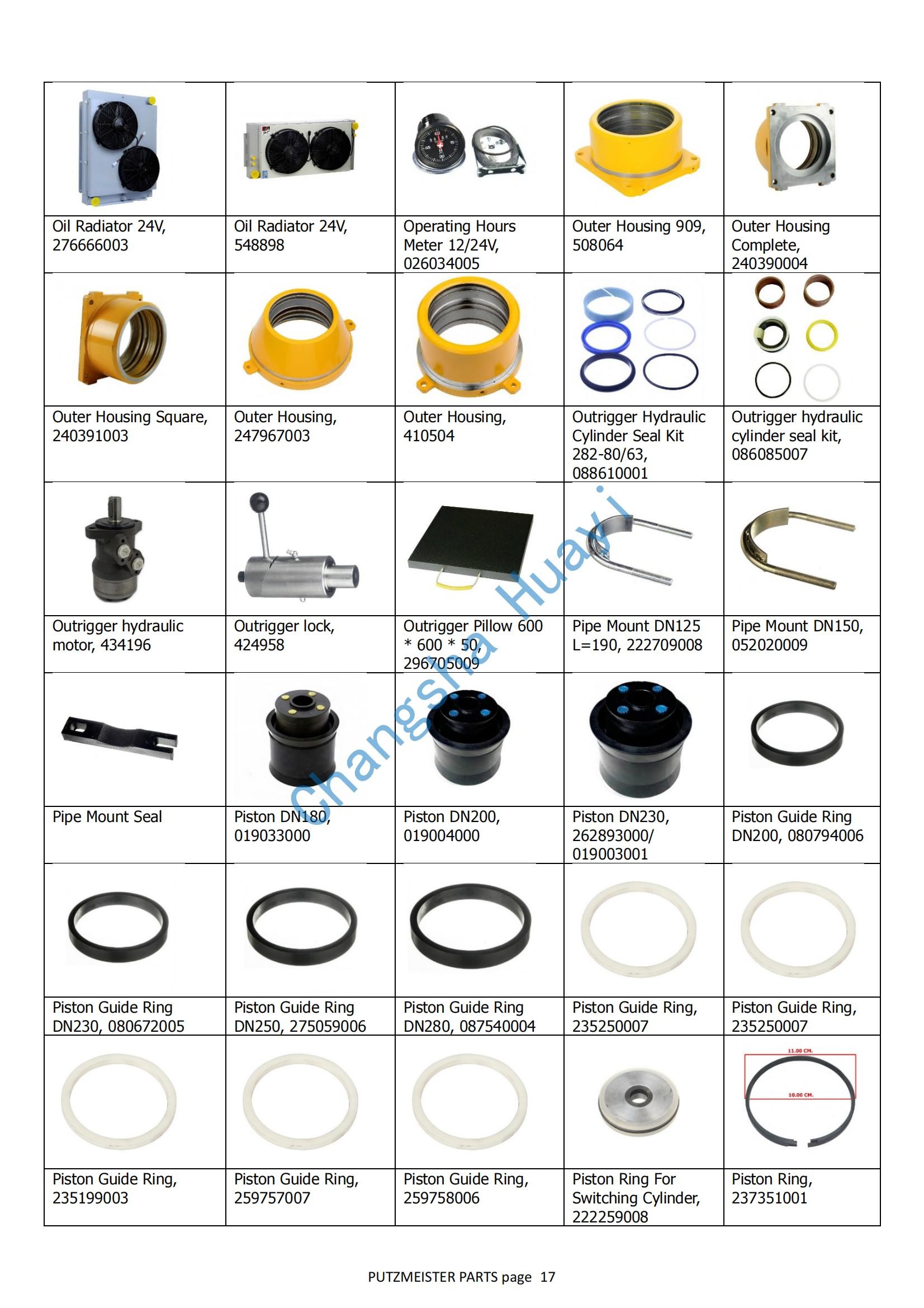 534035 Original Putzmeister Seal kit for HYD CYL Concrete Pump Truck Parts