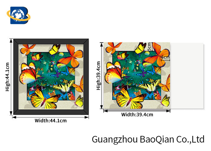 0.9mm PET 3D / 5D Pictures Dinosaur Image 40x40cm Size For Decoration
