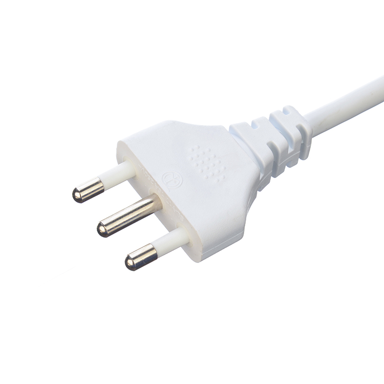 PE Jacket Eu Retractable Coiled Power Extension Cord Oxygen Free Bared Stranded Copper Conductor 3 Core Spring Wire White Black