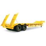 30t Capacity 2 Axles Low Bed Tractor Trailer Heavy Duty