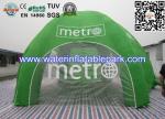 Green Inflatable Tent Exhibition , Commercial Inflatable Marquee Tent