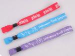 Customer Logo Adjustable Wrist Bands , Printed Wristbands For Events